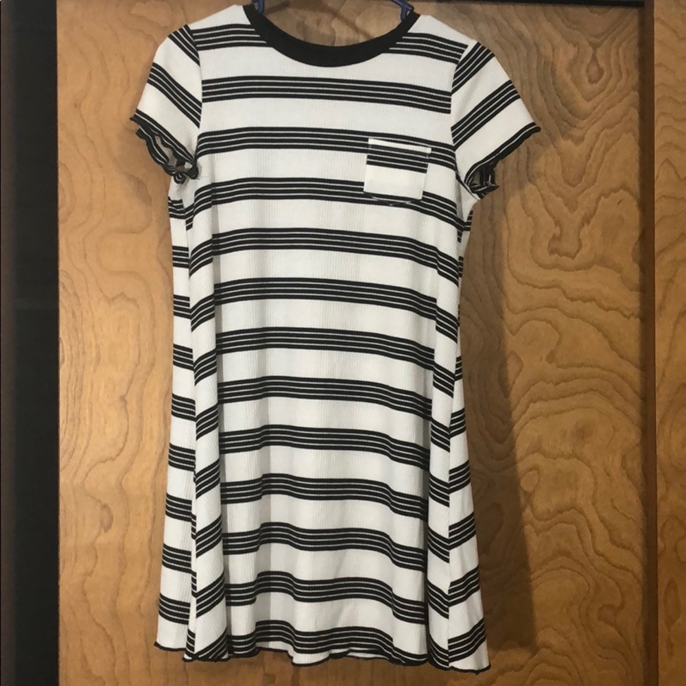 a striped dress